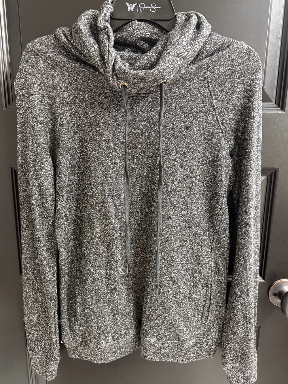 Bajee by Becool Marled Cowl Neck Hoodie Sweatshirt Small